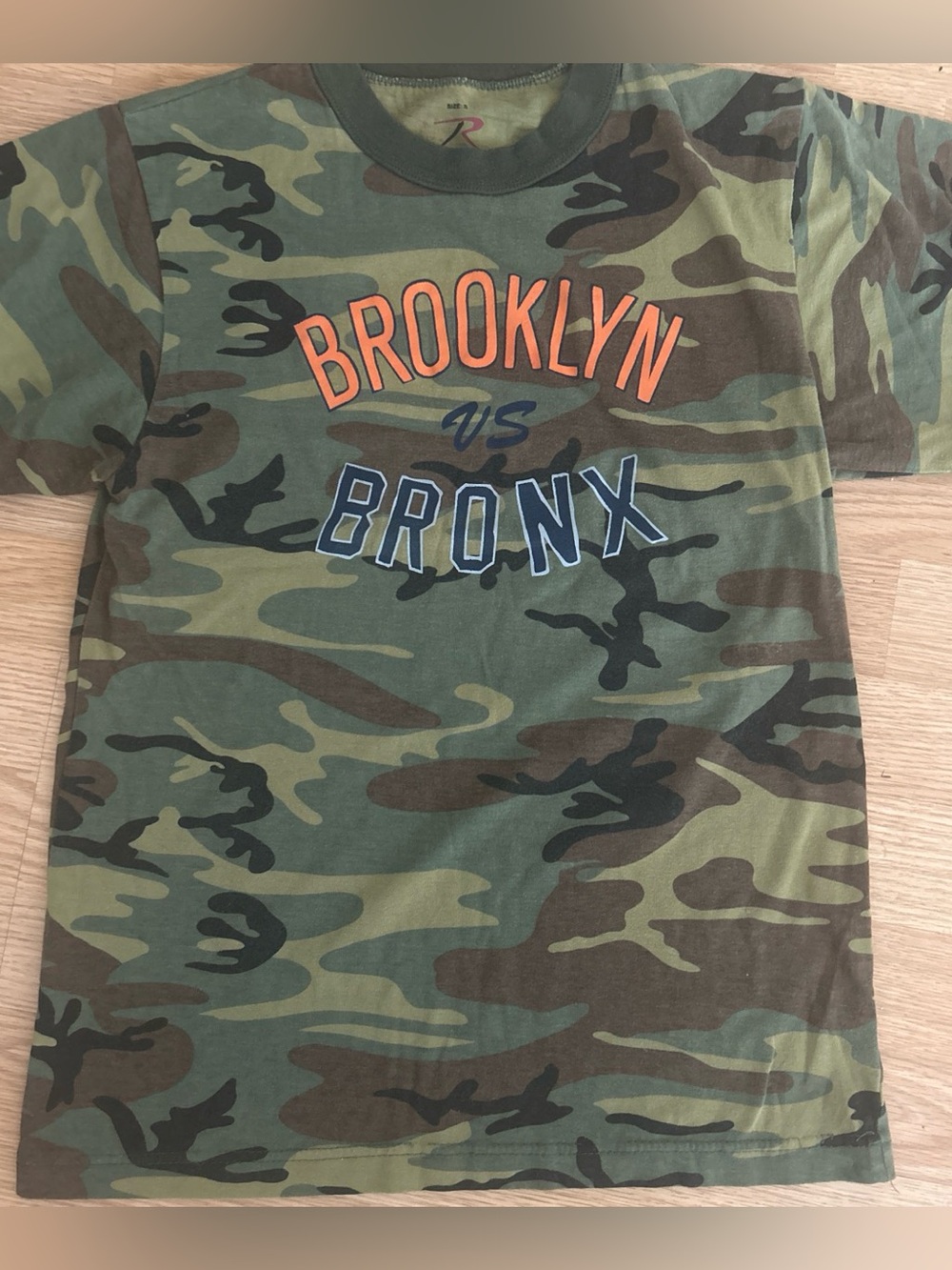 Camo Brooklyn vs Bronx t-shirt